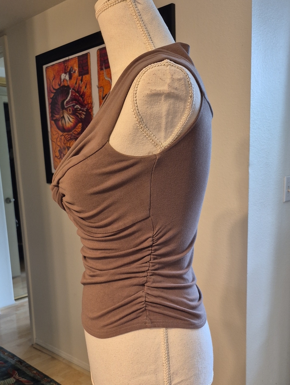 Darong Brown Knotted Shirt - Picture 4 of 8